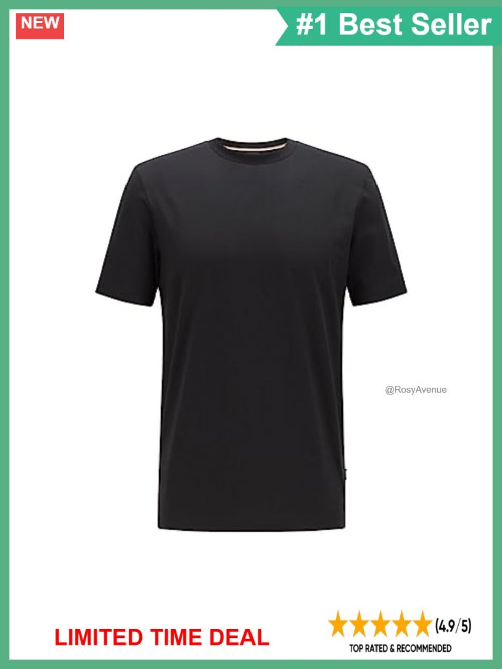 Regular Fit Short Sleeve Crewneck Tee Casual Work T-Shirt
